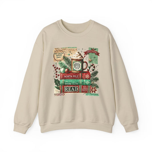 Cozy Hot Cocoa Book Club North Pole Read Sweatshirt