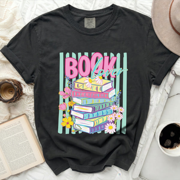 Book Lover Tee in Black