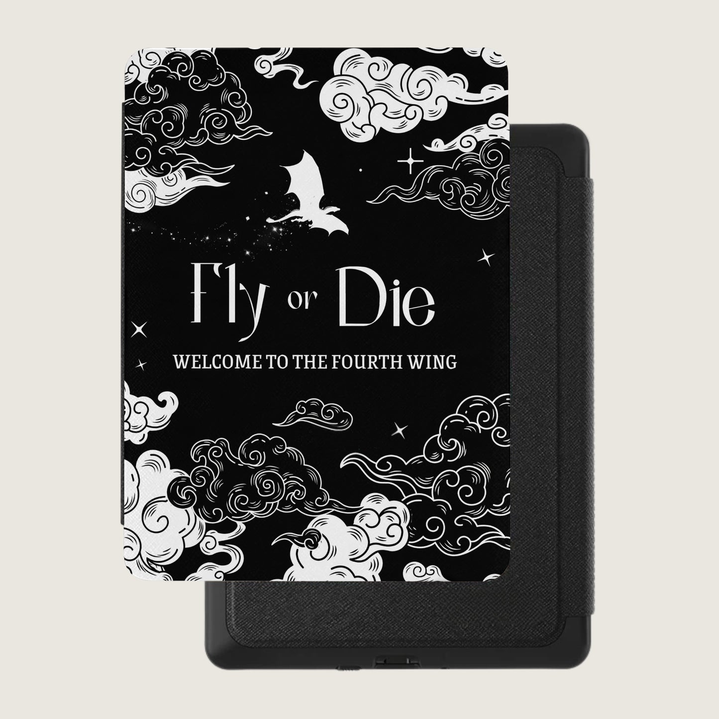Fly or Die Welcome to the Fourth Wing Dragon Clouds Stars product type