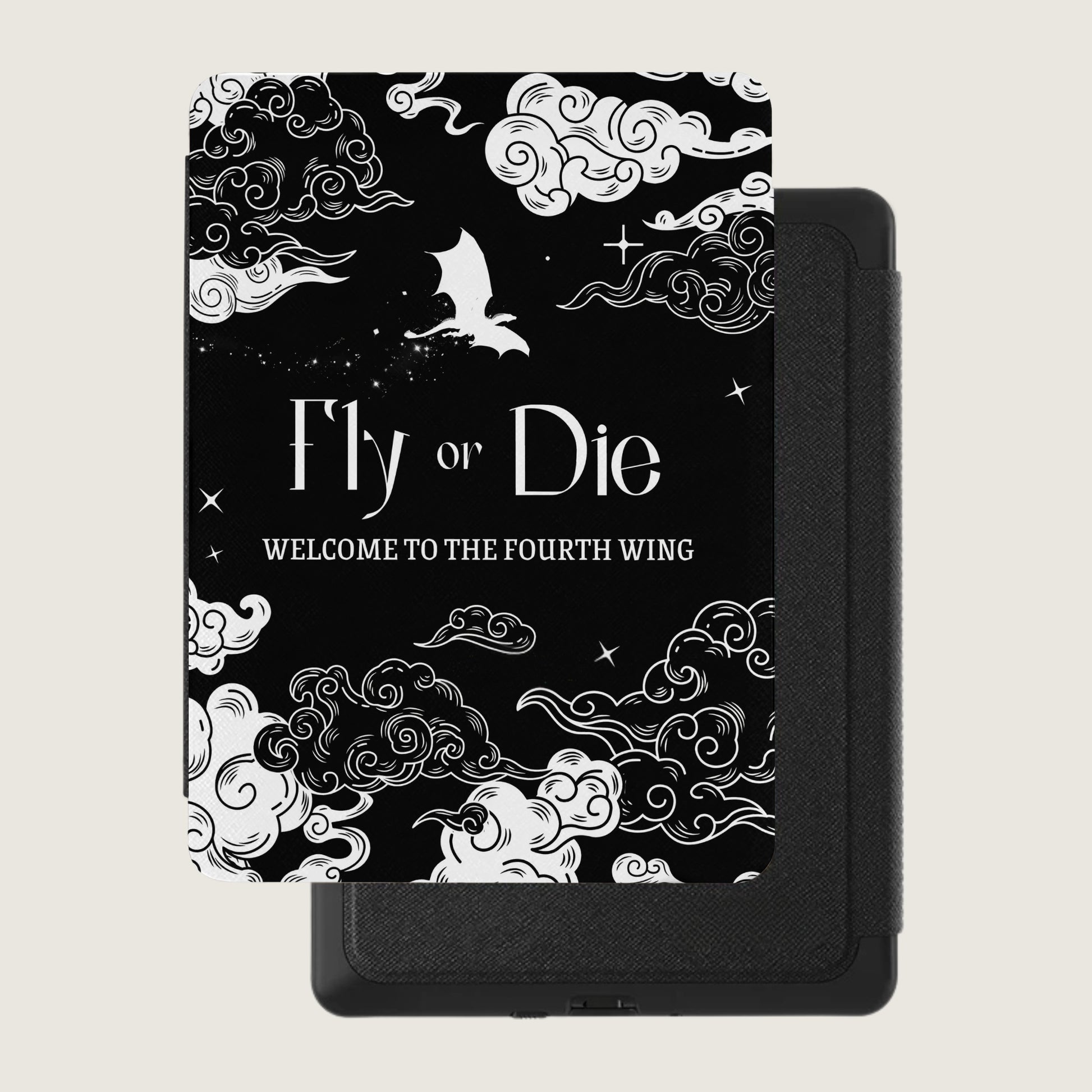 Fly or Die Welcome to the Fourth Wing Dragon Clouds Stars product type