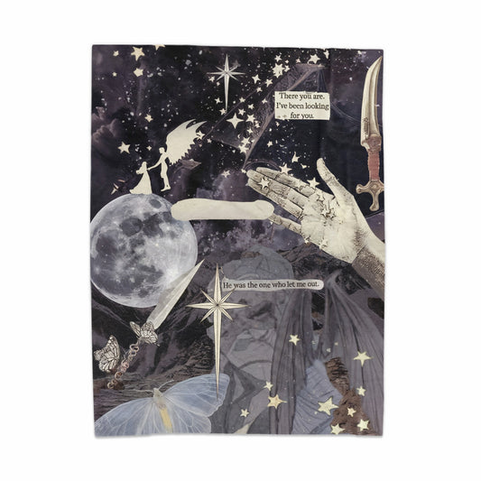 Starry Night Fantasy Scene Art Poster