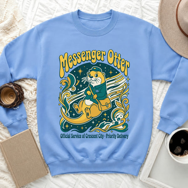 CC Messenger Otter Sweatshirt in Carolina Blue