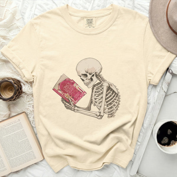 Broken Heart Skeleton Tee in Ivory