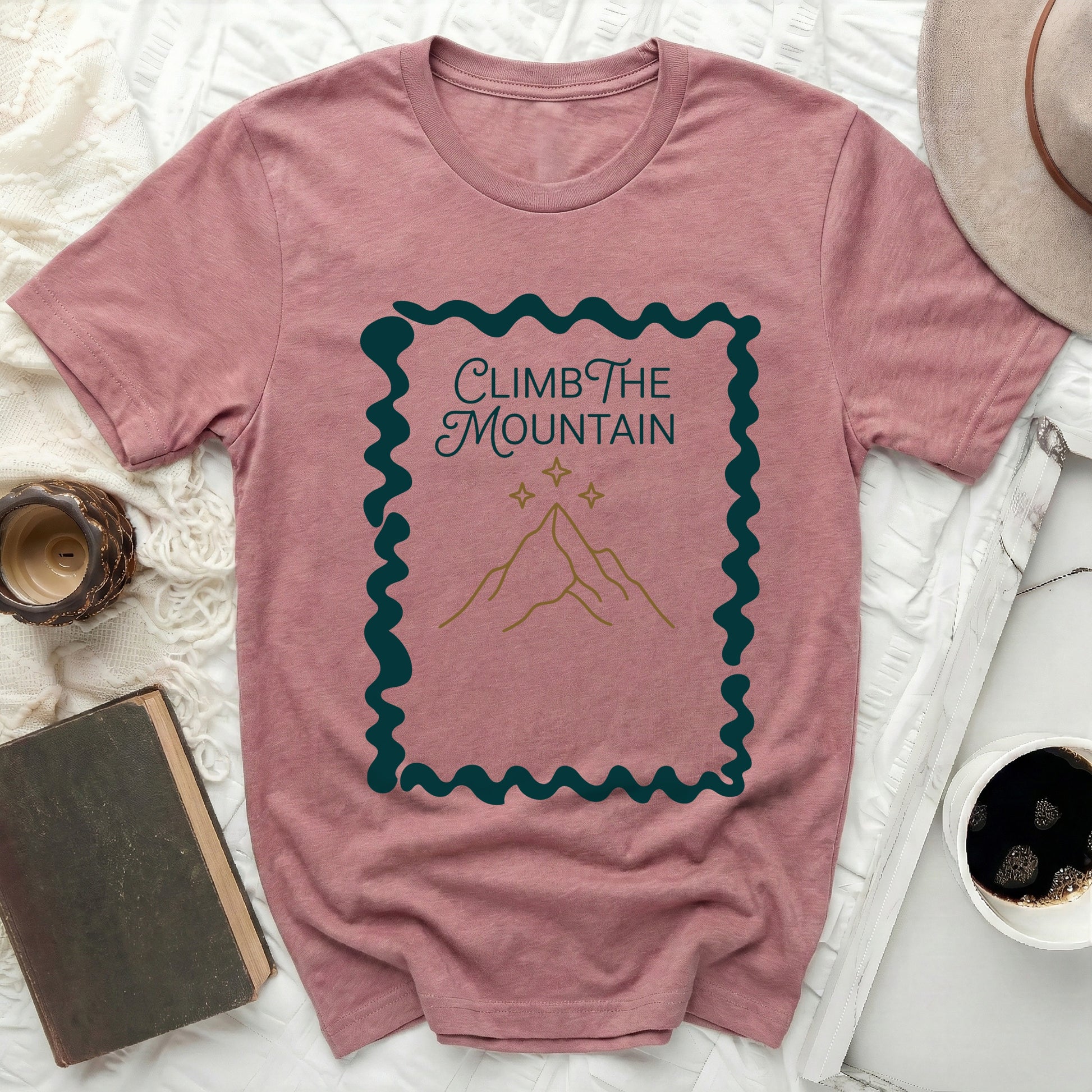 CLIMB THE MOUNTAIN Inspirational Mountains T-shirt product type