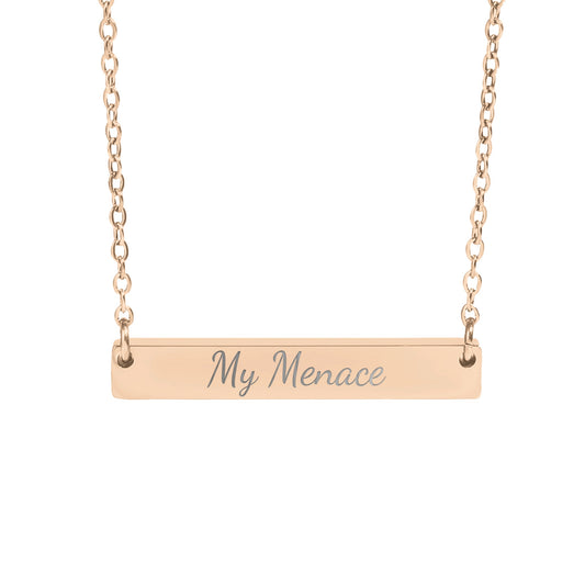 My Menace Gold Bar Necklace Product