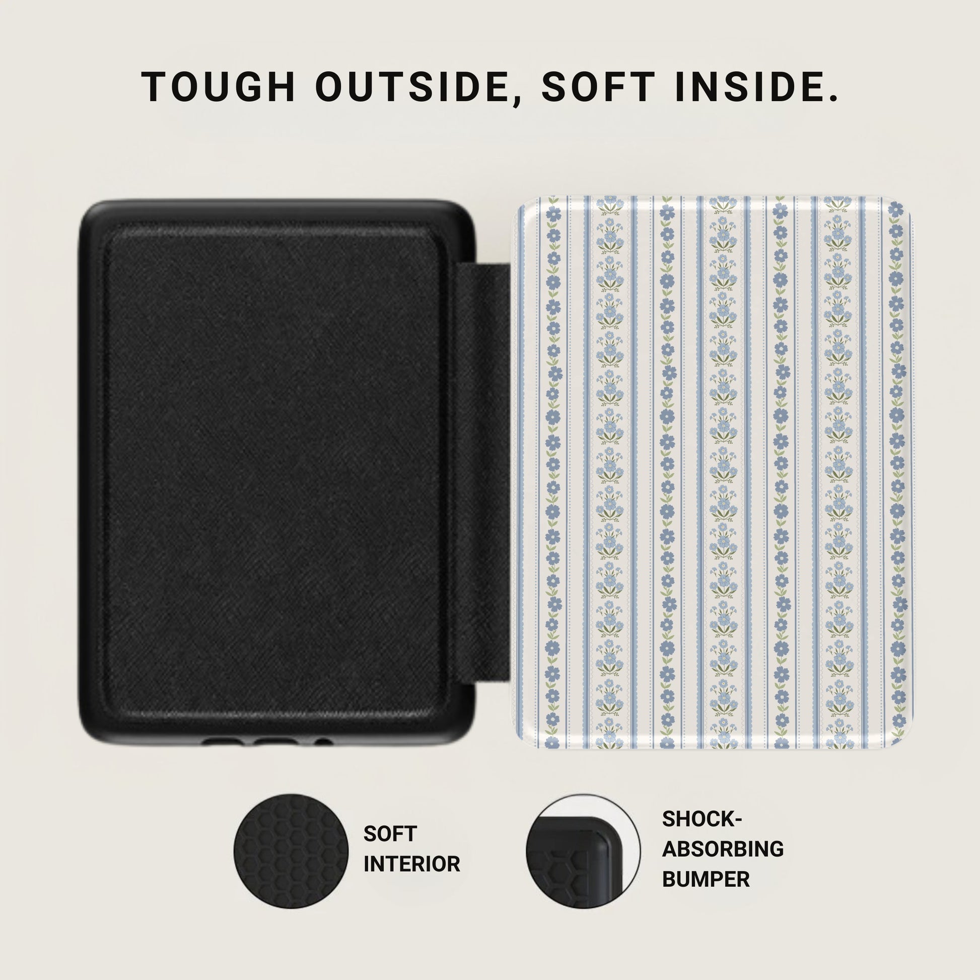 Tough Outside Soft Inside Shock-Absorbing Bumper Case