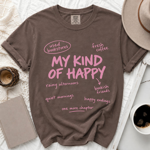 Kind Of Happy Tee in Espresso