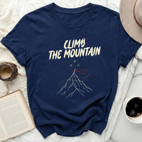 Retro Slant Summit Tee in Navy