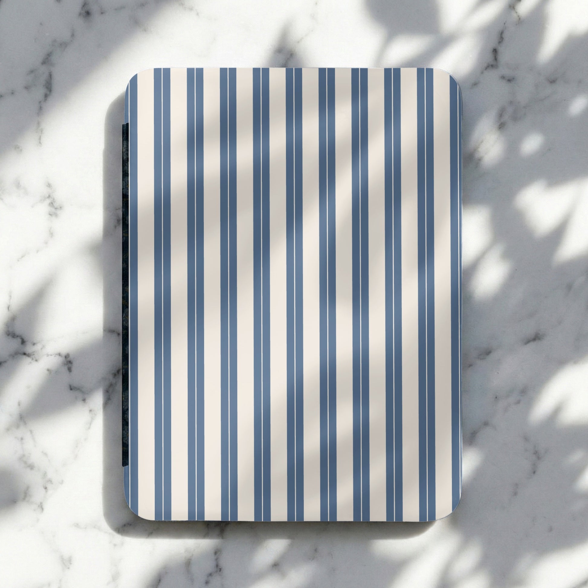 Striped Blue and White Cutting Board Kitchen Accessory