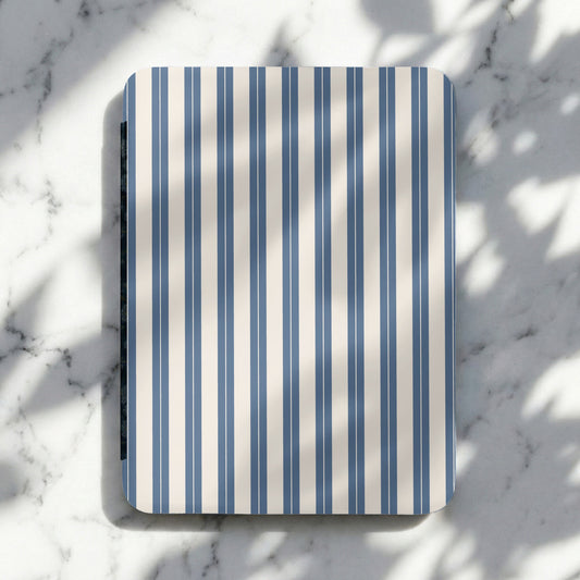 Striped Blue and White Cutting Board Kitchen Accessory