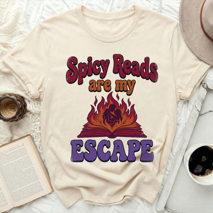 Spicy Reads are my ESCAPE Retro Book Lover product type