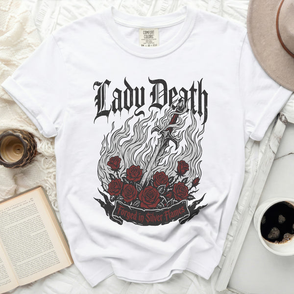 Lady Death ACOTAR Tee in White