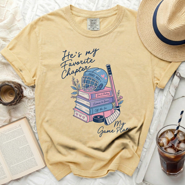 My Favorite Chapter Hockey Tee in Butter