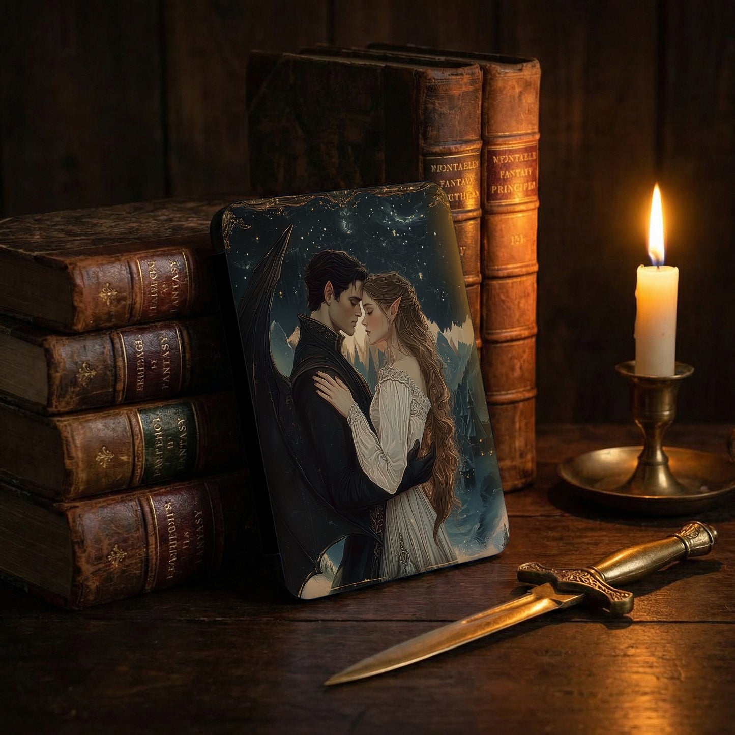 Fantasy Romance Embrace Starry Night Magical product type