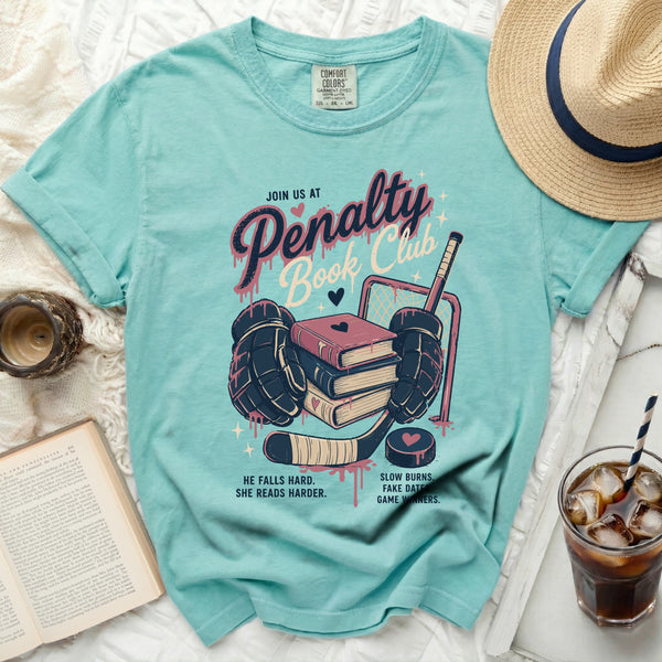 Penalty Book Club Hockey Tee in Island Reef