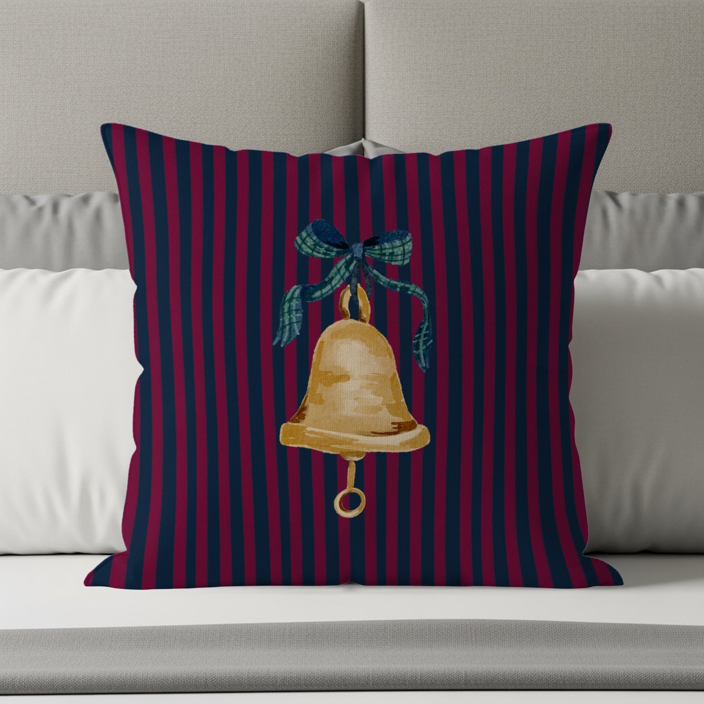 Festive Bell Decorative Throw Pillow  Pillow