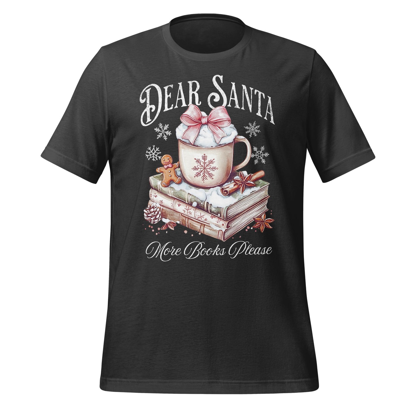 Dear Santa More Books Please Festive T-shirt