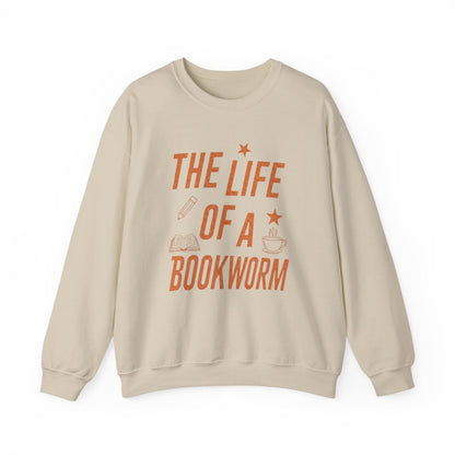 The Life of a Bookworm Sweatshirt for Book Lovers