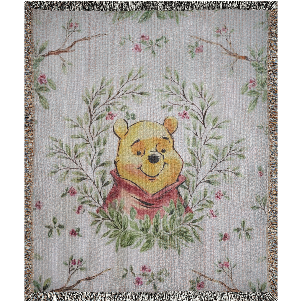 🍯 Winnie the Pooh Woven Blanket