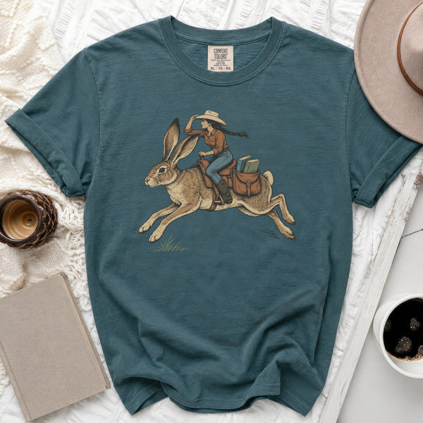 Jackrabbit Rider Tee in Blue Spruce