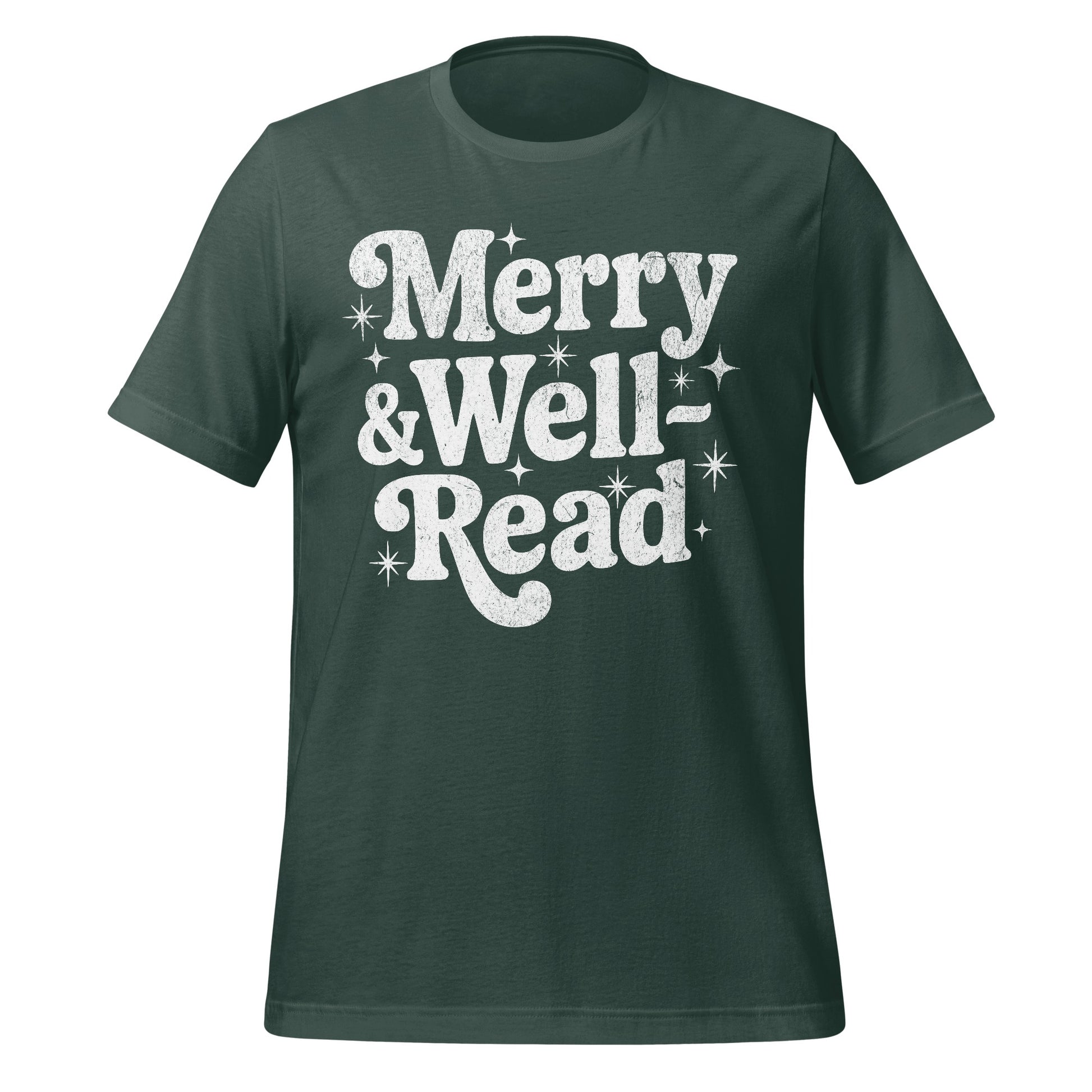 Merry and Well Read T-shirt for Book Lovers