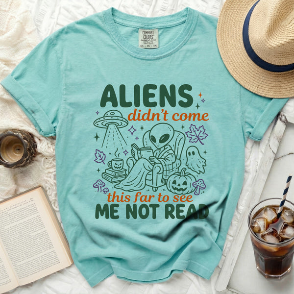 Cozy Alien Reader Tee in Island Reef