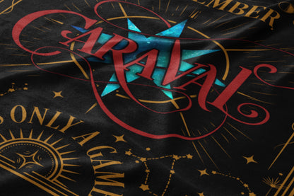 Caraval Only A Game Blanket Black Thin Blanket