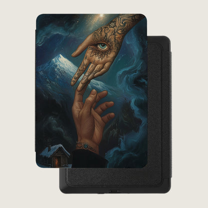 Mystical Eye Hand Mountain Cabin Night Stars Art product type