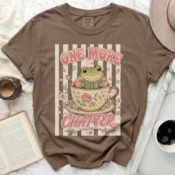 One More Chapter Frog Tee in Espresso