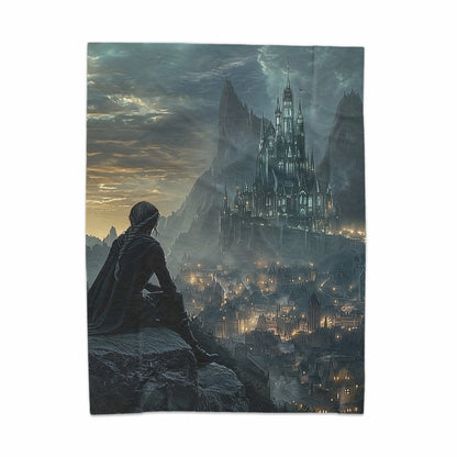 Dark Fantasy Castle and Knight art print