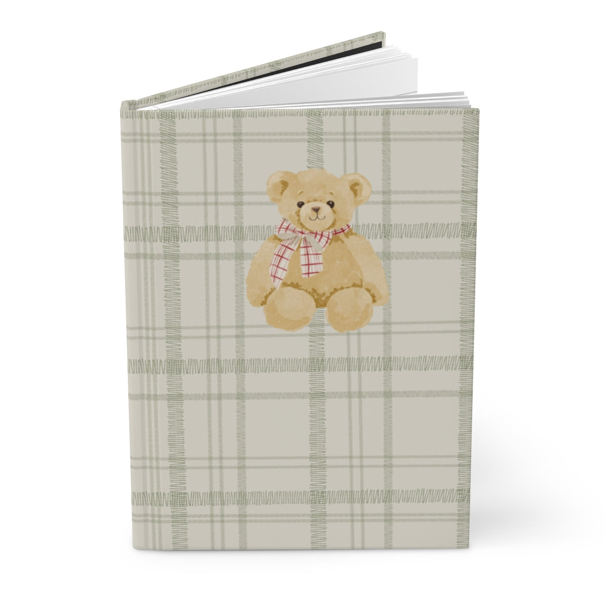 Cute Teddy Bear Patterned Hardcover Journal Product