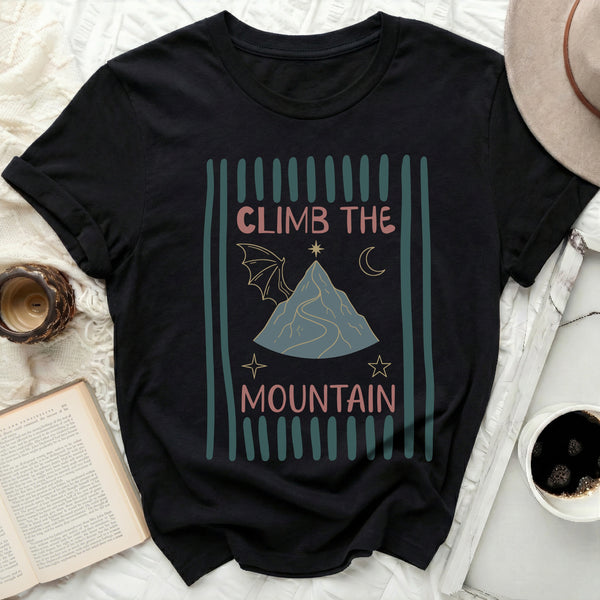 Stripe Mountain Tee in Black