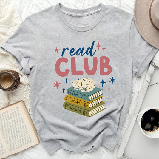 Read Club Cat Books Stars Literary Enthusiast product type