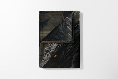 Fierce Dragon Imagery Blanket  Fantasy Themed Item