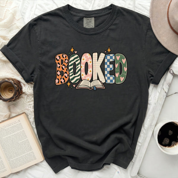 Retro Booked Tee in Black