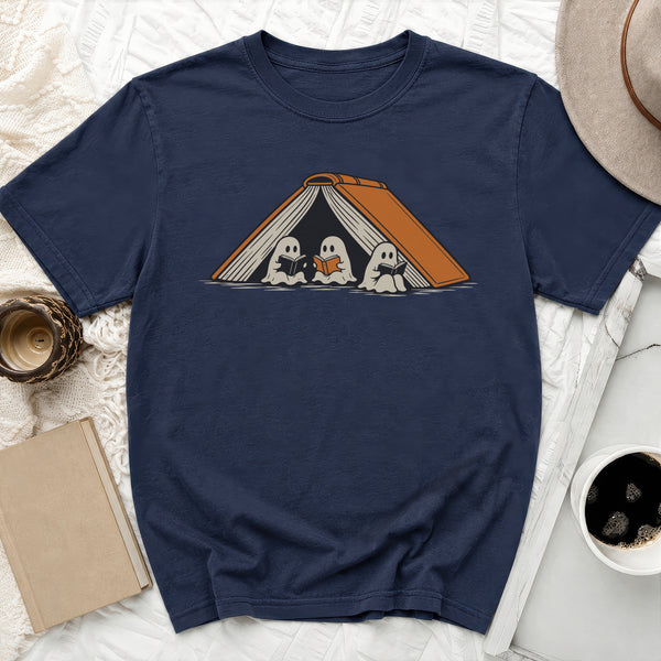Cozy Ghost Book Club Tee in True Navy