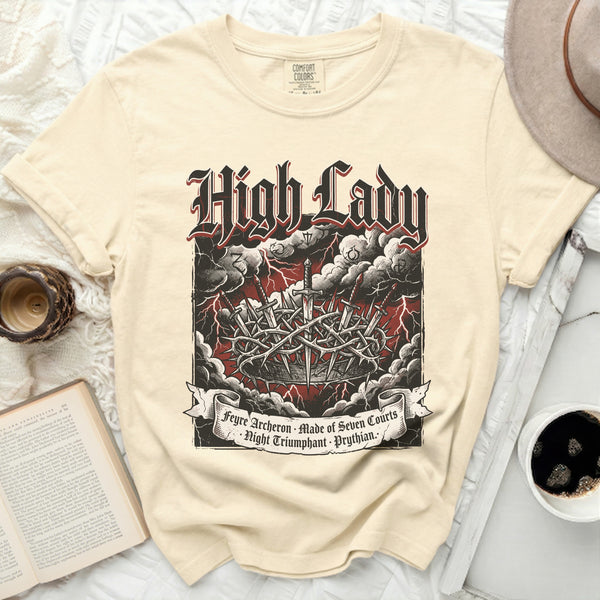 High Lady Crown Tee in Ivory