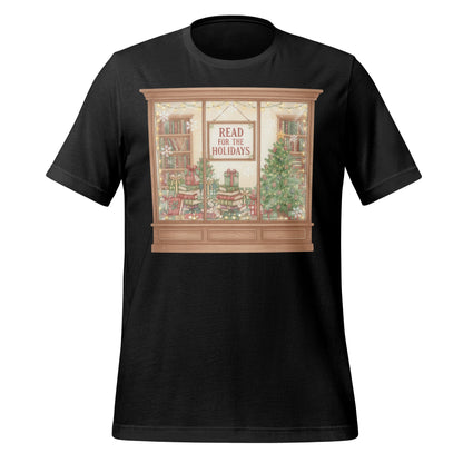Festive Holiday Reading Theme with Christmas Tree T-Shirt