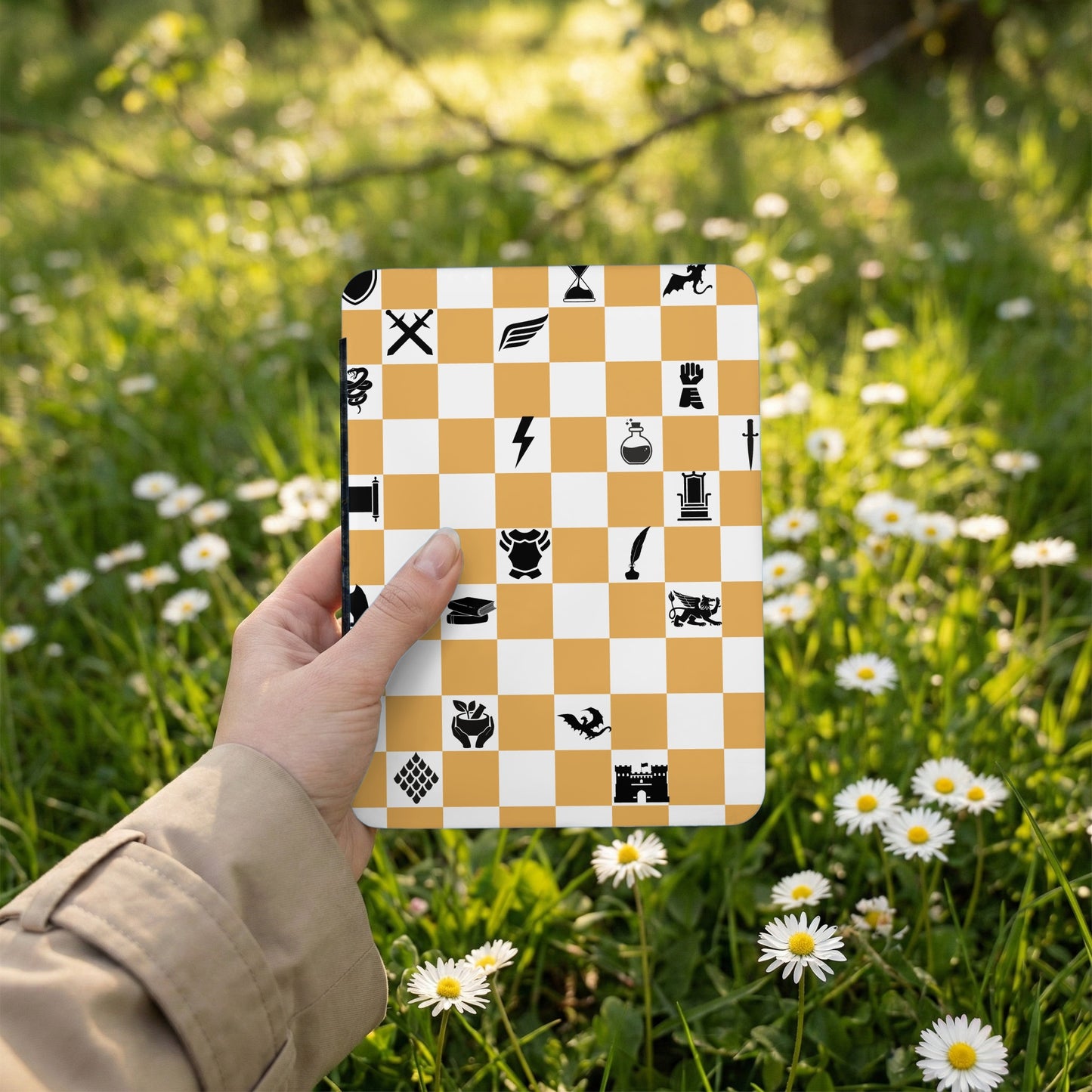 Fantasy RPG Symbols Checkerboard Design product type