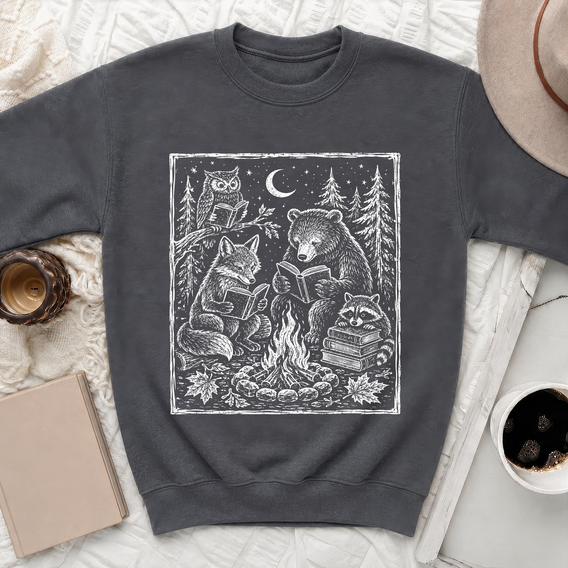 Dark grey crewneck sweatshirt