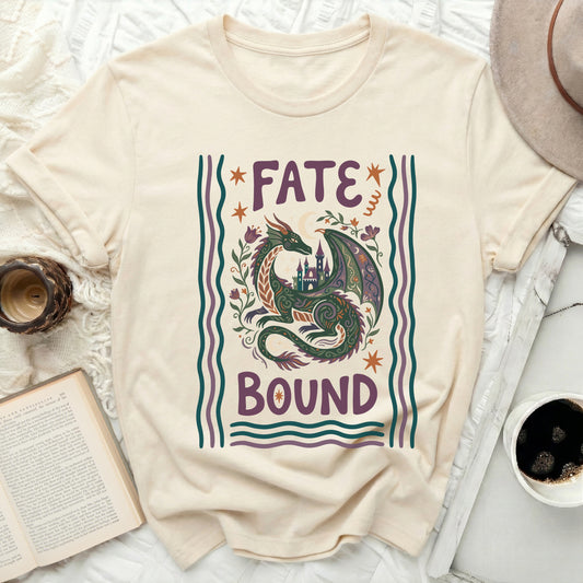 Fate Bound Dragon Castle Fantasy Floral Stars T-Shirt product type
Dragon, Fantasy, Fate Bound, Castle, Mythical, Floral Design, Stars, Mystical, Creature Art, Enchanted, Folklore, Legendary, Graphic Tee, Unique Shirt, Beige Shirt, Magic Theme, Gothic Inspired, Celestial Art, Aesthetic Clothing, T-Shirt
