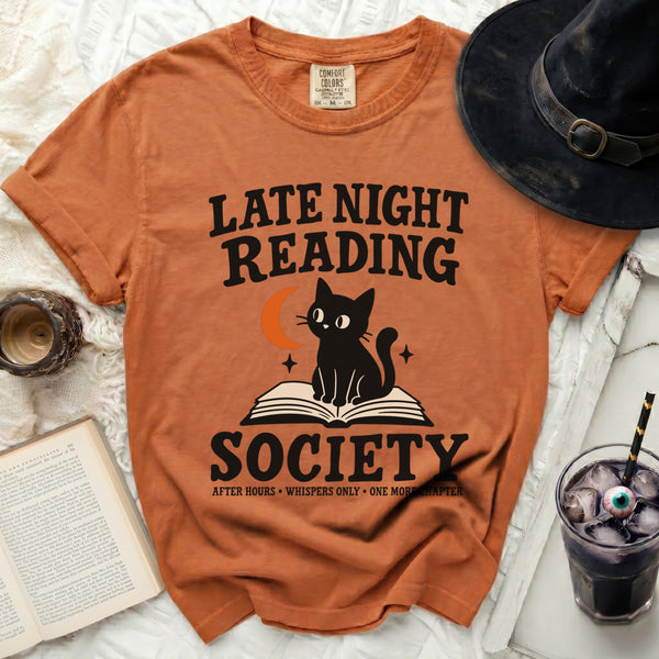 Late Night Reading Tee in Yam
