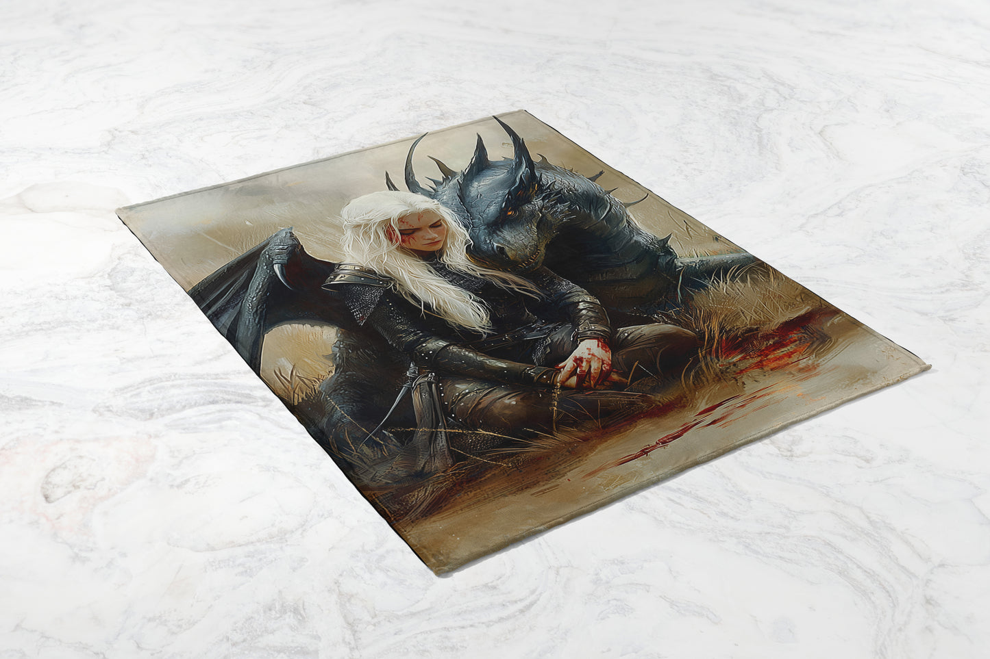 Dragon Companion Fantasy Art Print product