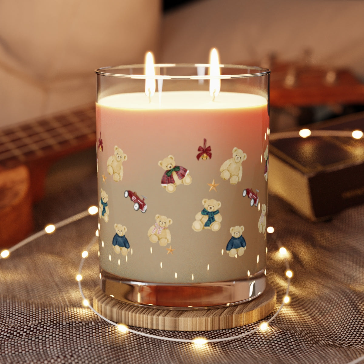 Adorable Teddy Bears Themed Scented Candle Product