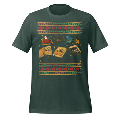 Festive Fantasy Books Graphic Tee Shirt