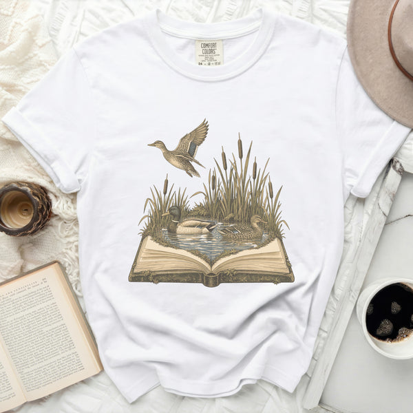 Storybook Mallard Tee in White