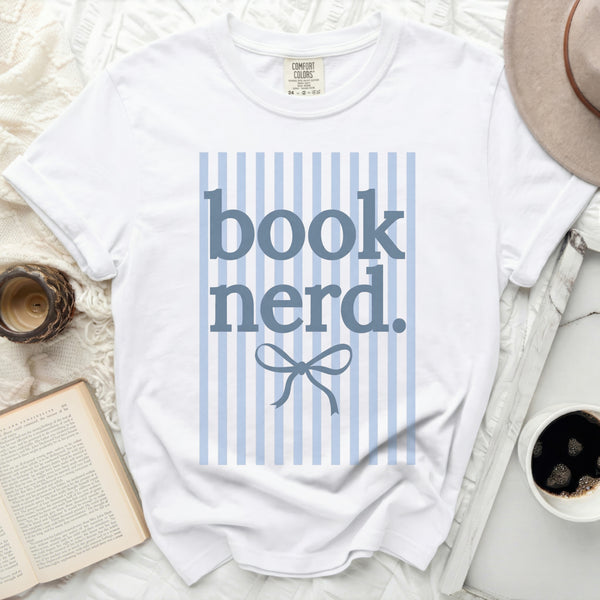 Classic Book Nerd Tee in White