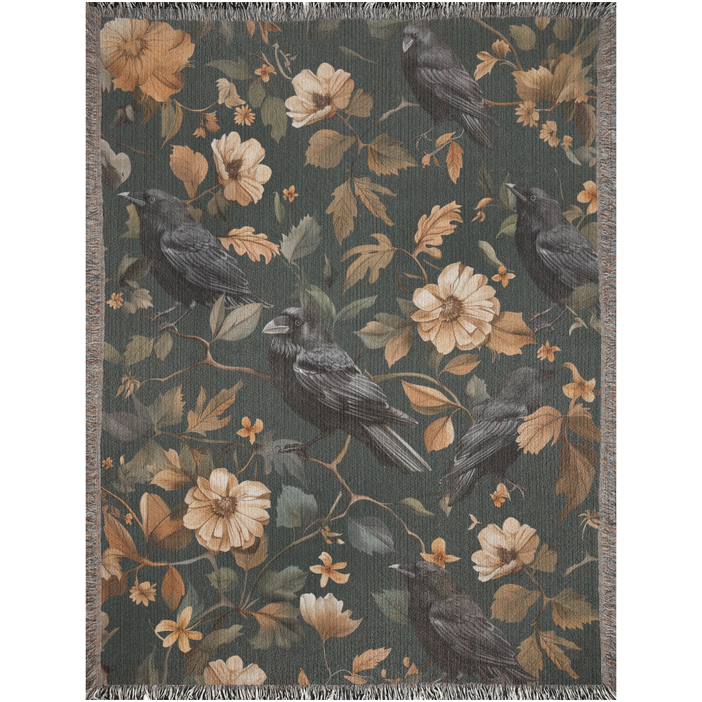 🐦‍⬛ Raven Throw Blanket