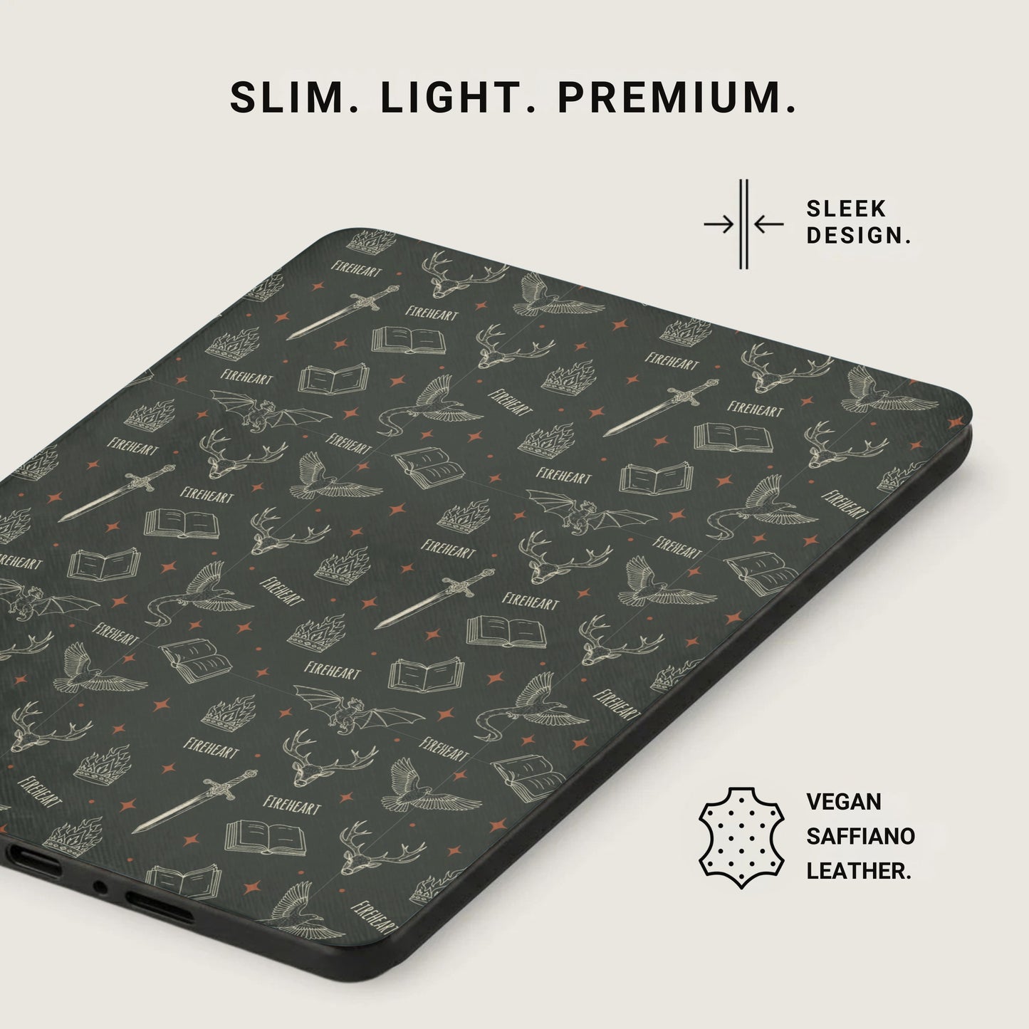 Slim Light Premium Sleek Design Fireheart Pattern product type