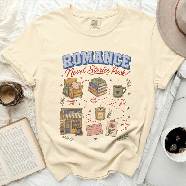 Novel Starter Pack Tee in Ivory